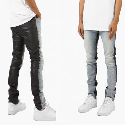 China New Design OEM Breathable Breathable Mens Stretch Mens Italian Denim Two Color Jeans for sale