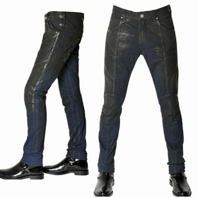 China OEM ODM breathable garment jeans manufacturer gay wax coated china wholesale 130 slim mens jeans bulk order jeans for sale