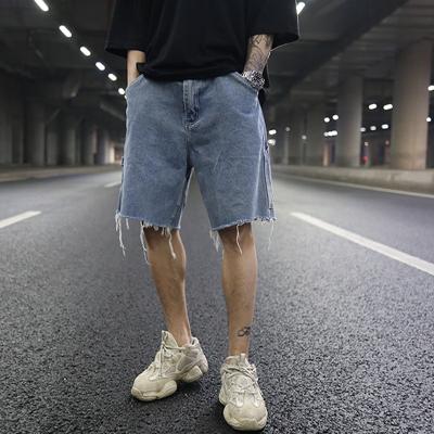 China Dropshipping Anti-Wrinkle Stock Anti-Wrinkle Stock OEM Men Stone Wash Short Jeans for sale