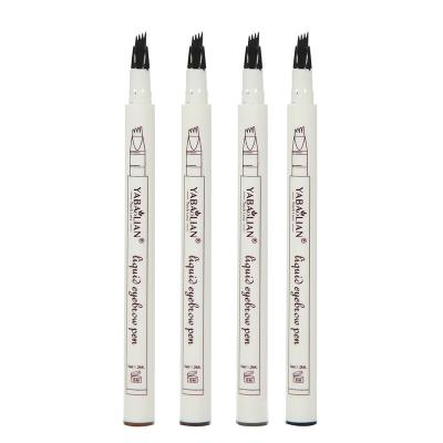 China Waterproof Four Eyebrow Pencils Are Easy To Draw Lasting Waterproof Sweatproof Water-based Liquid Eyebrow Pencil for sale