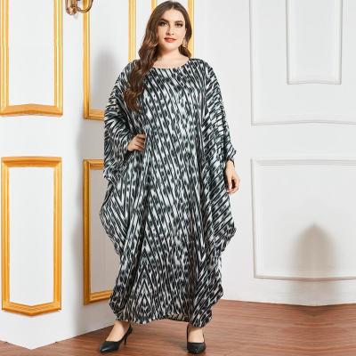 China Anti-wrinkle 2021 new styles plus size islamic fabric high quality muslim dresses for women wholesale china for sale