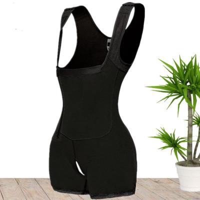 China New style breathable sling lengthened hips in one piece belly- European and American zipper plus size breasted corset for sale