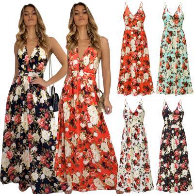 China 2021 New Arrival Anti-wrinkle Floral Printing Bride Casual Dresses For Women Wholesale China for sale