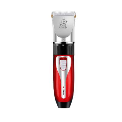 China Fashionable Low Noise Ceramic Clippers Bladle Cats Hair Clippers Cordless Rechargeable Electric Dogs Grooming Kit for sale