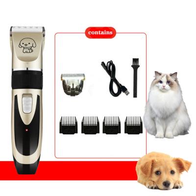 China Pet Products Best Tools Rechargeable Low Noise Small Stocked Electric Dog Cat Trimmers Set Kit Professional Hair Pet Nail Clippers for sale