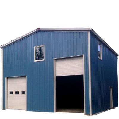 China Car Garage Steel Structure Metal Garage Modern Construction Prefab Steel Building for sale