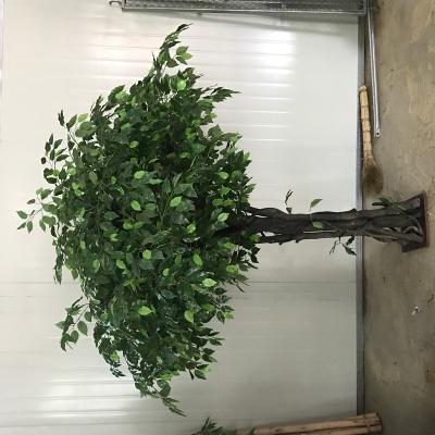 China Small and large simulation of fake banyan green plants potted indoor decoration for home decorative for sale