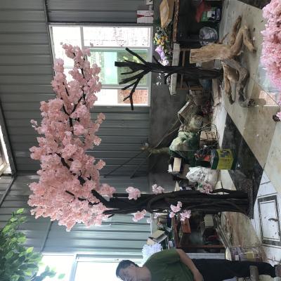 China High Indoor Decoration Interior Design Of New Simulate Artificial Peach Blossom Tree For Hotel Reception for sale