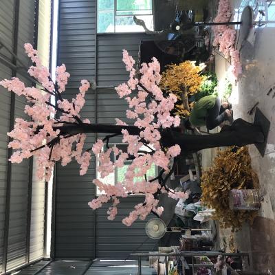 China Artificial Cherry Blossom Tree Decoration Indoor Rose Silk Flower for Wedding Decoration Trees for sale