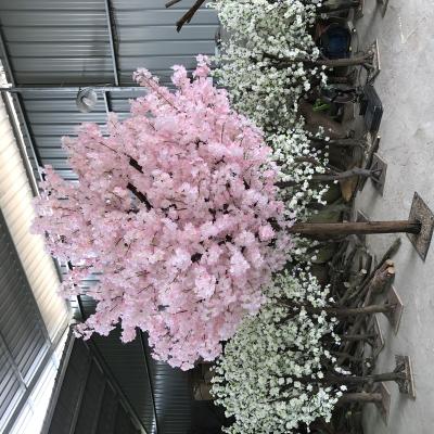 China Artificial Cherry Blossom Tree Decoration Indoor Rose Silk Flower for Wedding Decoration Trees for sale