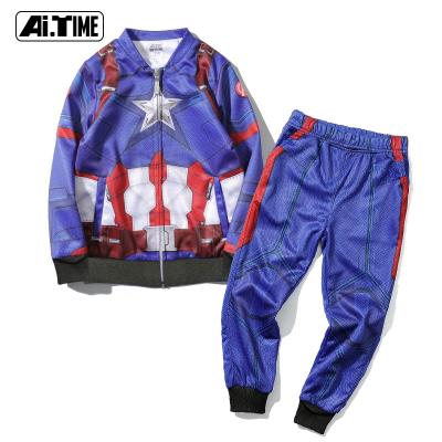 China Anti-wrinkle 3D all-printed Captain-America casual baseball new boys clothing boys jacket uniform jacket for sale