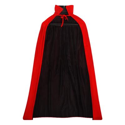 China Kids Party Xmas Cosplay Props Kids Cloak Stage Performance Cloak Adult Black Red Halloween Christmas Party Costume for sale