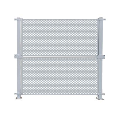 China Dirty Easily Assembled Garden Fence Perforated Metal Mesh Speaker Grill Mesh Coil Metal Fences for sale