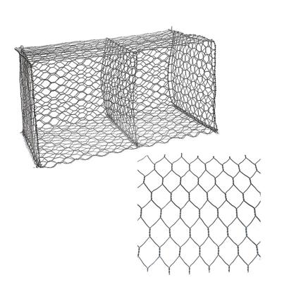 China Gabion Wire Gauge 2.7mm Galvanized Iron Wire Material Gabion Mesh 80x100mm With Easy Installation for sale