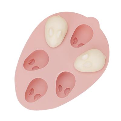 China Viable 3D Rabbit Shape Silicone Cake Mold Mousse Dessert Making Bunny Mold Chocolate Bakeware Pastry Bake Decorating DIY Mold for sale