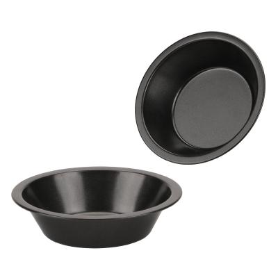 China Viable Carbon Steel Mini Light Pie Tin Non-Stick 4 Inch Pizza Pan Round Small Baking Tray for sale