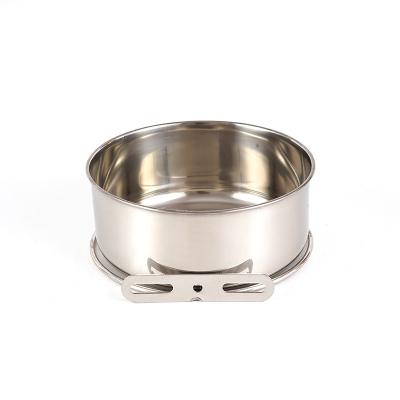 China Food Bowl Pet Cage Bowl Stainless Steel Viable Dog Hanging Dog Bowl With Hanger For Pet Cage for sale