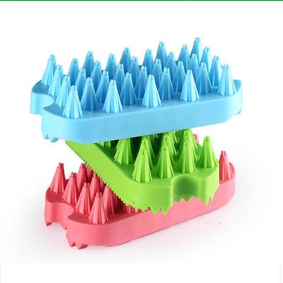 China Viable Whole Silicone Dog Grooming Massage Hair Remover Quality Pet Comb Brush Pet Cleaning Brush for sale