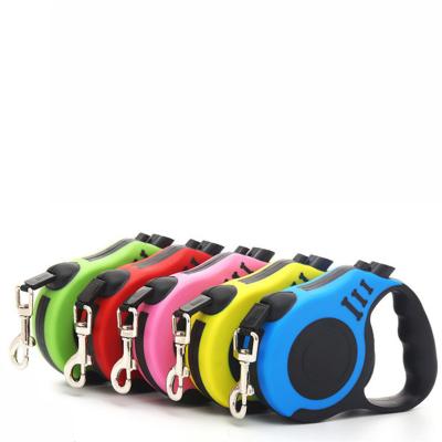 China Quick Version 3m/5m Wholsale Automatic Recycled High Quality Hands Free Retractable Dog Leash Rope for sale