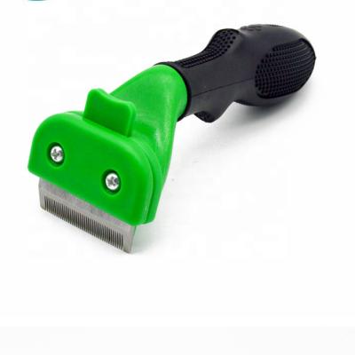 China Viable Hot Selling Pet Gift Professional Deshedding Tool for Dogs and Cats Pet Grooming Brush with Stainless Steel Pin for sale