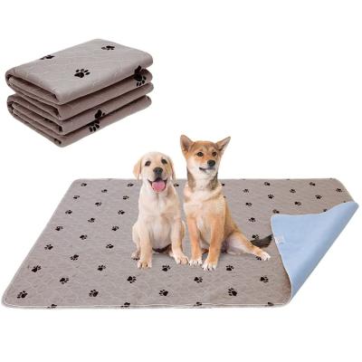 China Waterproof Reusable Pee Pad Mat Washable Puppy Dog Urine Puppy Training Pet Viable Training Pee Pad for sale