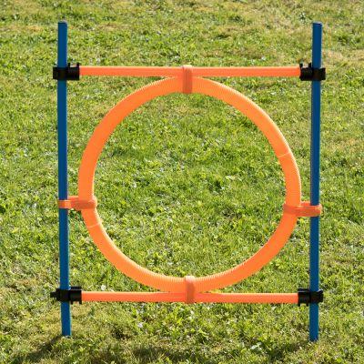 China Dogs Outdoor Games Agility Viable Exercise Training Equipment Adjustable Height Jumping Circle Ring for sale