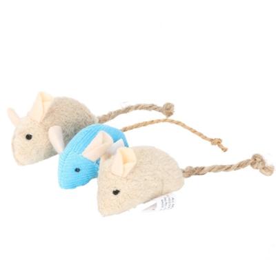 China Viable Pet Toy 3Pcs Cat Toy Set Mini Mouse Plush Catnip Mice Cat Mouse Toy With Catnip for sale