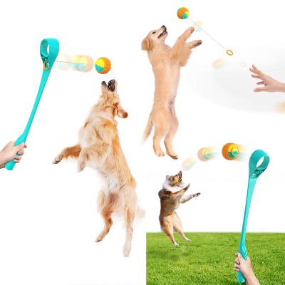 China Viable New Design Multifunctional Outdoor Dog Tennis Ball Thrower Dog Training and Fetch Toys Pet Dog Throwing Toy for sale