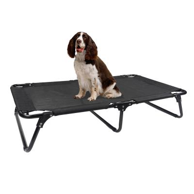 China Travel Raised Protable Collapsible Cooling Fold Raised Dog Bed Cradle with Steel Frame Set and Daybed for sale