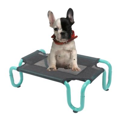 China Travel Cooling High Dog Bed Cradle Portable Raised Pet Cradle Bed With Washable And Breathable Mesh for sale