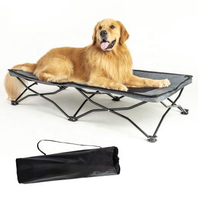 China Portable Travel Camping Raised Pet Bed Foldable Breathable Dog Travel Sleep Bed Cradle for sale