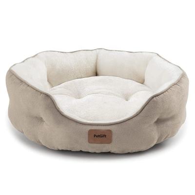 China Pet Round Cushion Breathable Bed Extra Soft Octagon Dog Bed And Cat Bed for sale