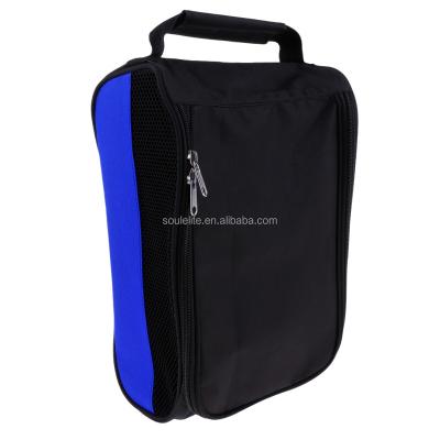 China Portable U Shape Zipper Men Training Sports Shoe Bag Basketball Football Soccer Shoes Bag Logo Mesh Pouch Bag For Shoes Custom Made for sale