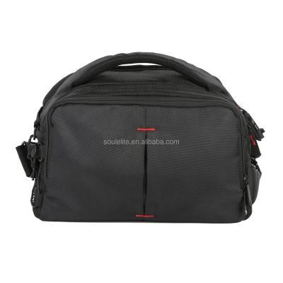 China Portable Multi-fuction Cross Messenger Bags Logo Shoulder Camera Bag Custom Color Video Sling Oxford 1680 for sale