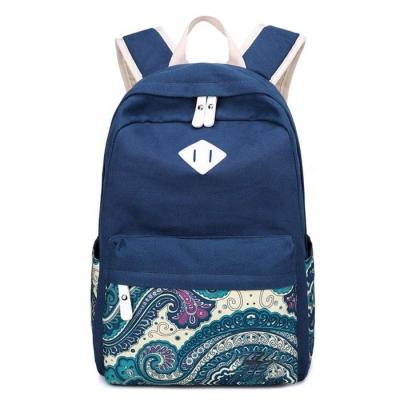 China Wholesale Other Student Girl Schoolbag Canvas Backpack For Teens College Fashion The New 14 Inch Ladtop Backpacks for sale