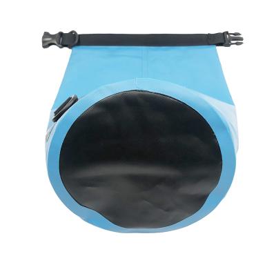 China Outdoor Gear Hiking Camping OEM Custom Logo Boating Hiking Kayak Water Proof Dry Bag Roll Top 500d Tarp Dry Bag Floating Swimming Bag for sale