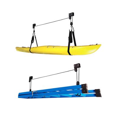 China Low MOQ Sustainable Wall Clamp Canoe Racks Hang Kayak Storage Rack for sale