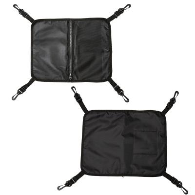 China Easy to fix on the deck and connect to the latest quality fine nylon fabric of the D-ring paddle panel wholesale deck bag with net sip storage bag for sale