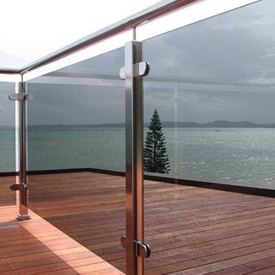 China Traditional Cheap Price Design Stainless Steel Balustrade Railing Post Glass Fence Barrier for sale