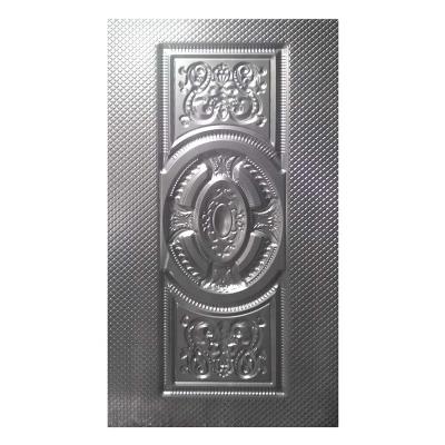 China Modern style molded stamped Embossed door panel steel door skin for sale