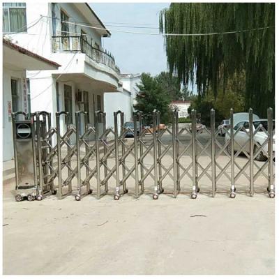 中国 Stainless steel telecontrol electric telescopic gate Automatic trackless telescopic gates electric telescopic gate 販売のため