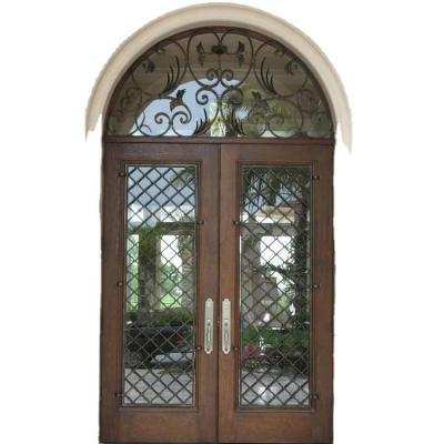 중국 Lowes Wrought Iron French Security Entrance Door Easily Assembled 판매용