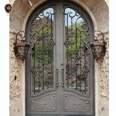 China Boundary Wall Gate Design Iron Exterior Doors Security Entrance Door for sale