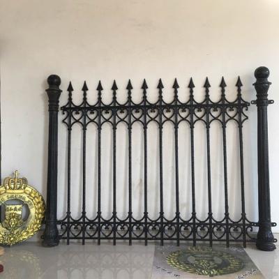 China Cast iron villa courtyard fence custom iron garden decorative guardrail ductile iron perspective wall for sale