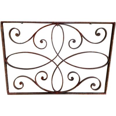 China Cheap Used Wrought Iron Fence Panels Heat Treated Easily Assembled Powder Coated for sale