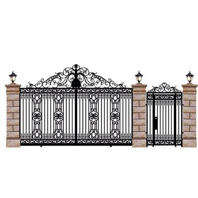 China European style modern house grill designs front door wrought iron main gate for garden for sale