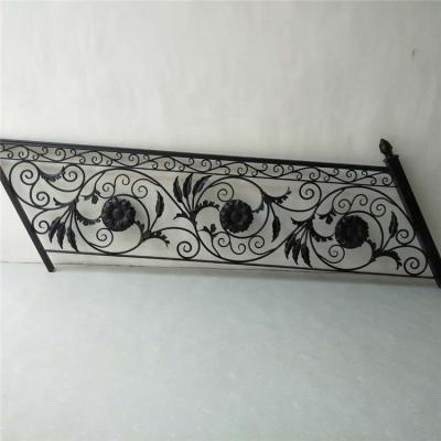 China New modern wrought iron staircase simple designs for iron stairs railing for sale