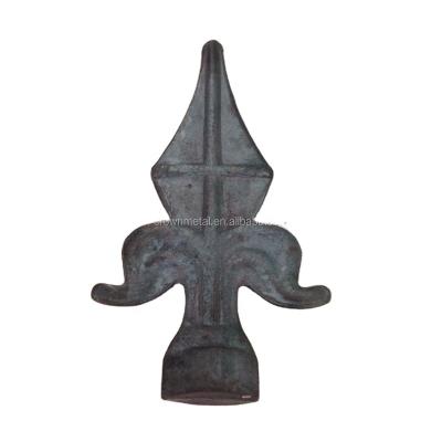 China Cast Iron Accessories Steel Spear Head Wrought Iron Fence Spearheads for sale