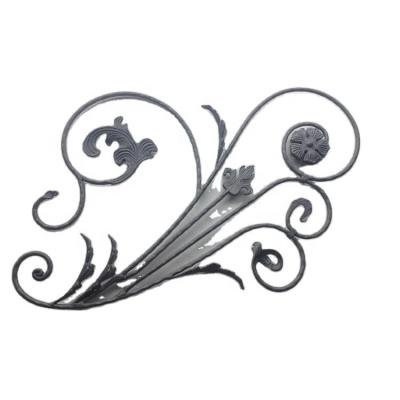 중국 Cast Iron Accessories Morden Luxury Wrought Iron Flowers For Stair Railing Parts 판매용