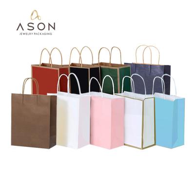 China Jewelry gift bag stain packaging paper bag can be printed with logo packaging bag gift jewelry packaging paper bag for sale